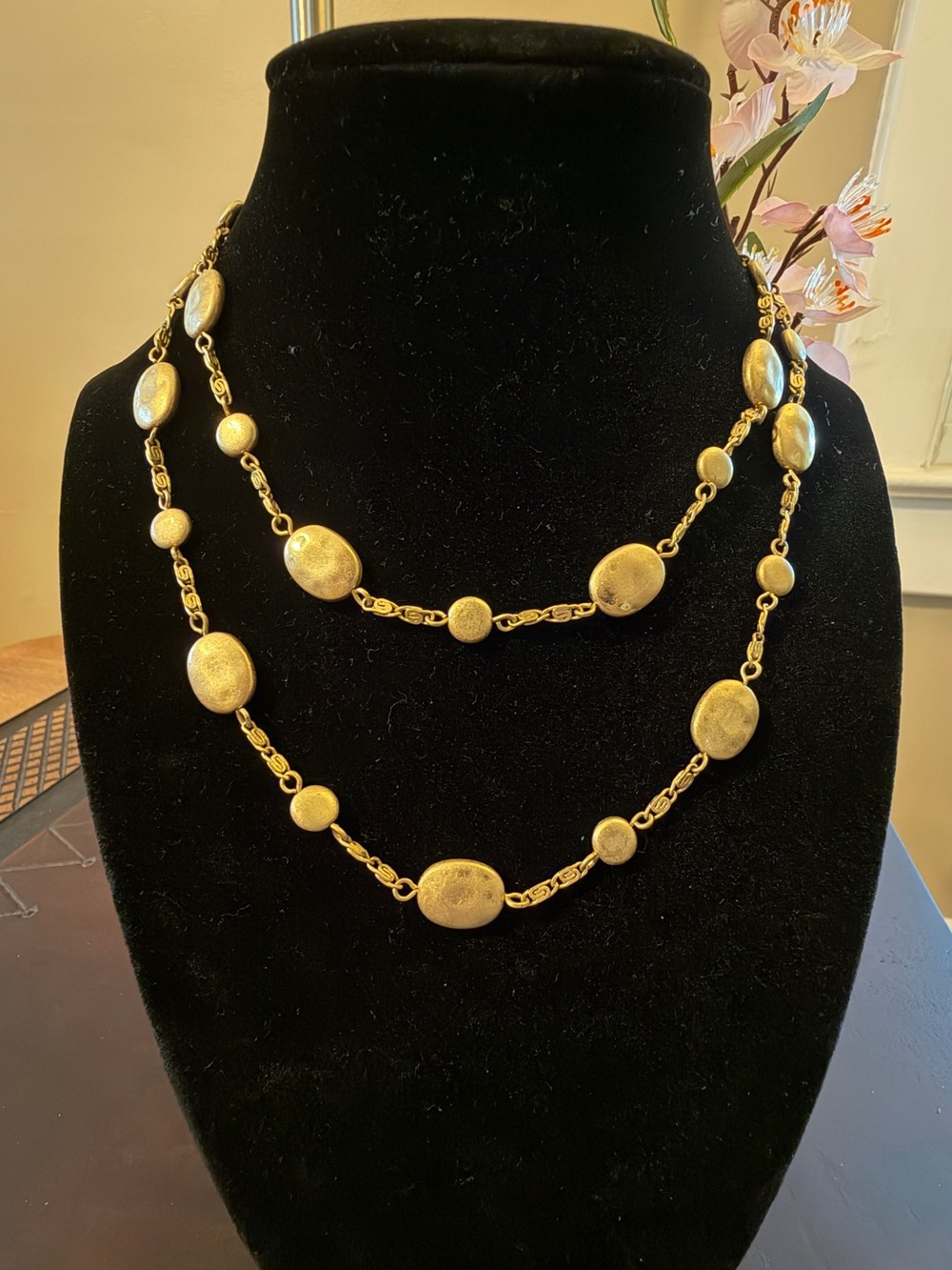 🐼 Lia Sophia Gold-Tone Oval Link Layered Necklace #0201